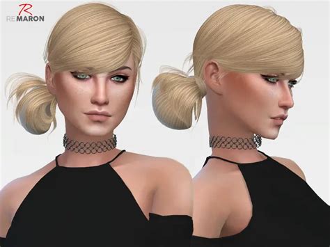 The Sims Resource Alice Hair Retextured By Remaron Sims 4 Hairs