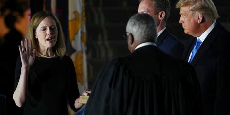 Judge Amy Coney Barrett Confirmed To Supreme Court Sworn In At Rose
