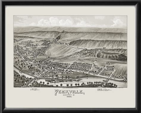 Peckville Blakely Pa 1892 Vintage City Maps