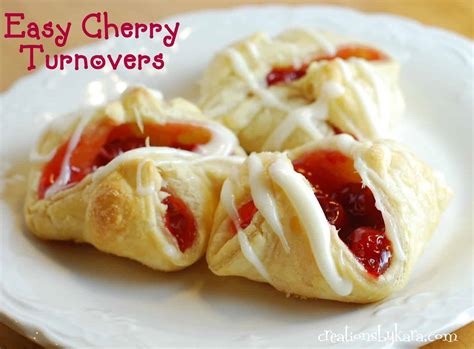 Easy Cherry Turnovers with Puff Pastry