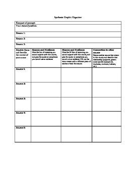 We are things of dry hours and the involuntary plan, grayed in, and gray. Synthesis Essay Prompt Graphic Organizer (AP Language and ...
