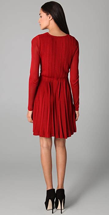 camilla and marc little scarlet pleated dress shopbop