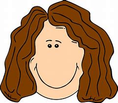 Image result for brown hair lady clip art