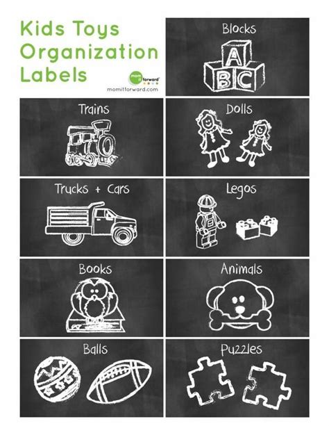 Free printable playroom labels via forever organised. 21 Free Labels to Get You Organized {printables} - Tip Junkie