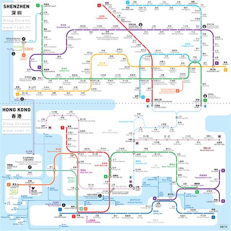 Shenzen Hong Kong Metro Map Rapid Transit Pinterest