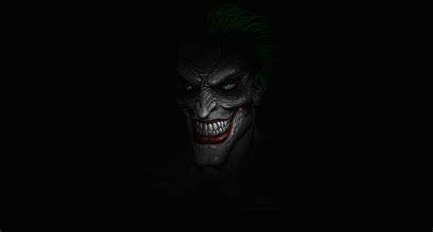 Wallpaper Batman Joker Face Artwork Minimalism 2560x1374