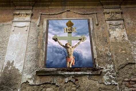 Jesus Christ Inri Son Of God Stock Image Image Of Ostern Cross