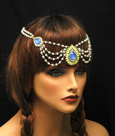 The Great Gatsby Pearl Chain Headpiecevintage Style Pearl Etsy