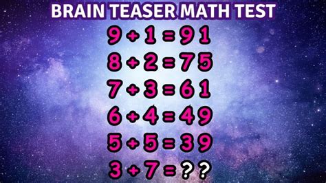 Brain Teaser Math Test Can You Solve This Viral Logic Puzzle In 30