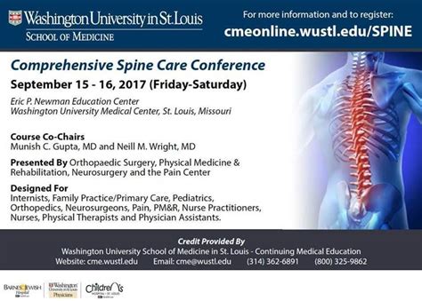 Comprehensive Spine Care Conference John T Milliken Department Of