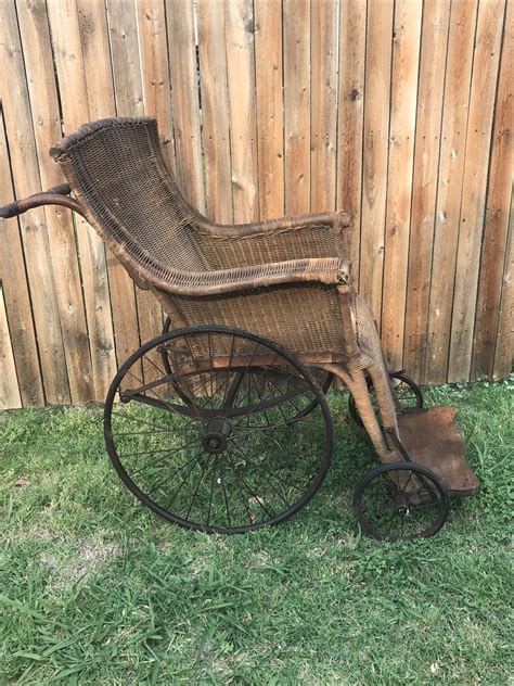 Only 2 left in stock (more on the way). Vintage 1840 Wicker Wheelchair Wheelchair Museum Quality ...