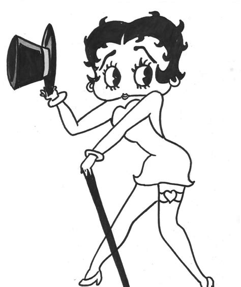 Betty Boop Pose Coloring Page Download Print Or Color Online For Free