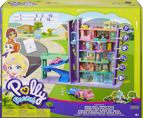 Polly Pocket Pollyville Mega Mall Super Pack