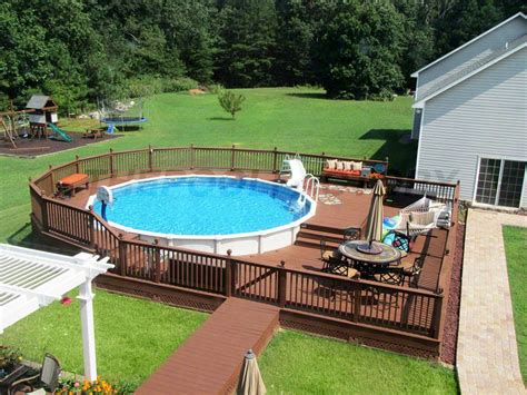 How Much Does An Above Ground Pool Cost Swimming Pool Decks Pool