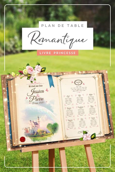 Voici comment réaliser un plan de table 100% nature pour mariage champêtre ! plan de table de mariage romantique livre princesse ...