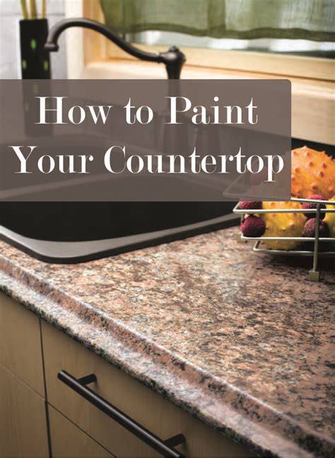 Attaching laminate yourself can be a little risky, but. How to Paint Your Laminate Countertop | Diy household tips, Diy household, Diy home improvement