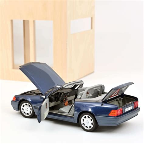 Modellbau Klar De Norev Mercedes Benz Sl R Blau Metallic Modellauto