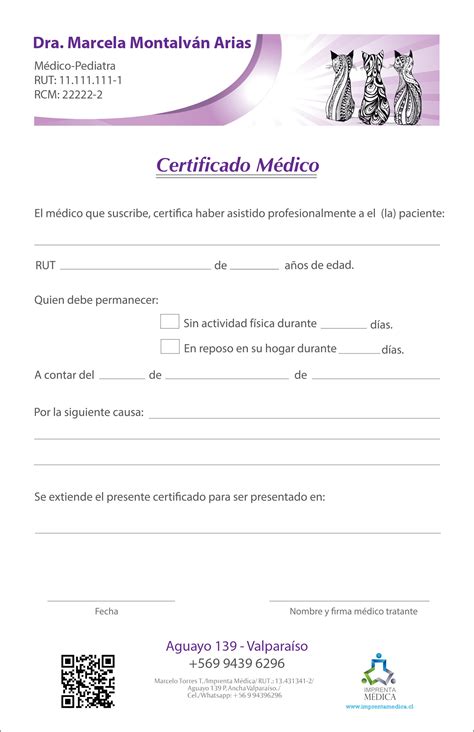 Formato De Certificado Formato De Certificado Medico
