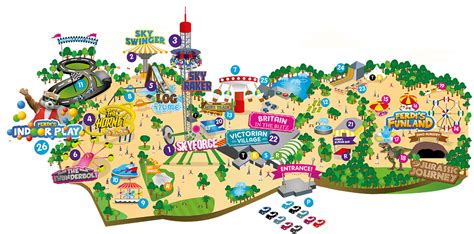 Flambards Theme Park Interactive Park Map In Helston Cornwall