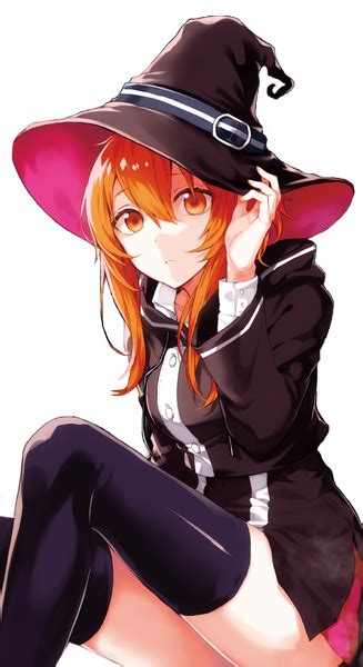 Elegant Orange Hoodie Anime Girl Up Inkediri