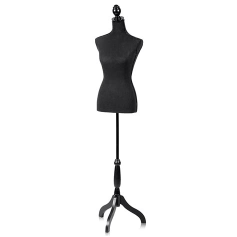 Buy Mannequin Torso Manikin Body Dress Form With Wooden Tripod Stand 60