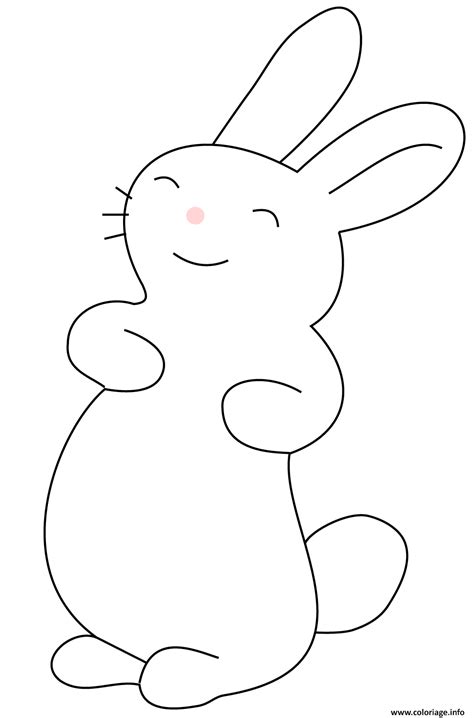 Dessin de lapin kawaii belle pixel art licorne a imprimer. Coloriage lapin kawaii bunny - JeColorie.com
