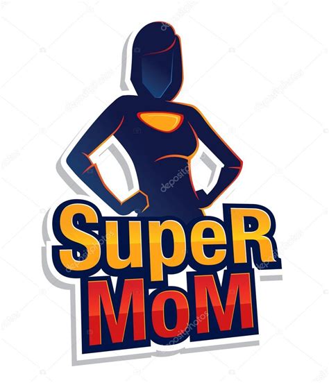Clipart Symbol For Mom Super Mom Sign And Symbol — Stock Vector © Yusakp 101282640