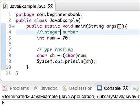 Conversi N De Int A Java Char Con Ejemplos Todo Sobre Java