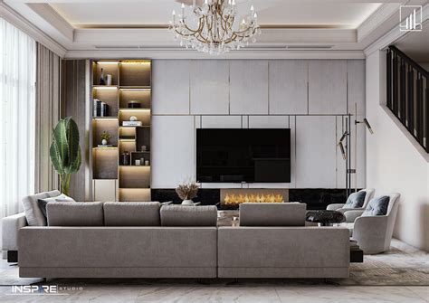 Modern Living Room On Behance