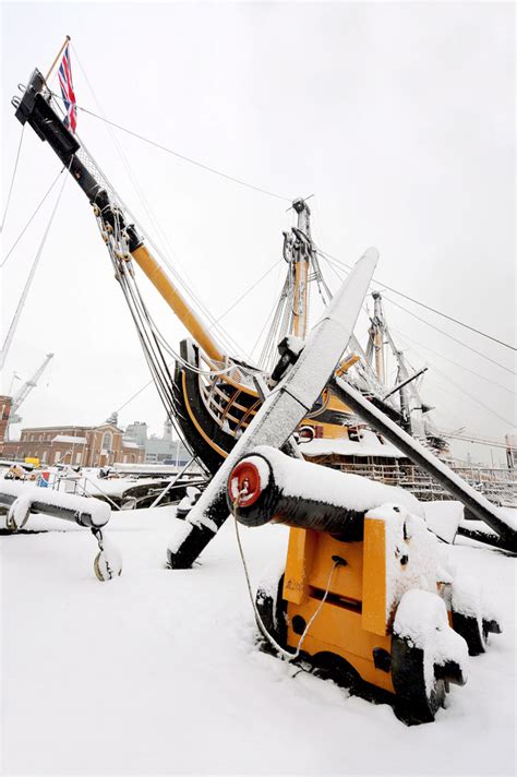 Hms Victory Is Stunning In The Snow Royal Navy