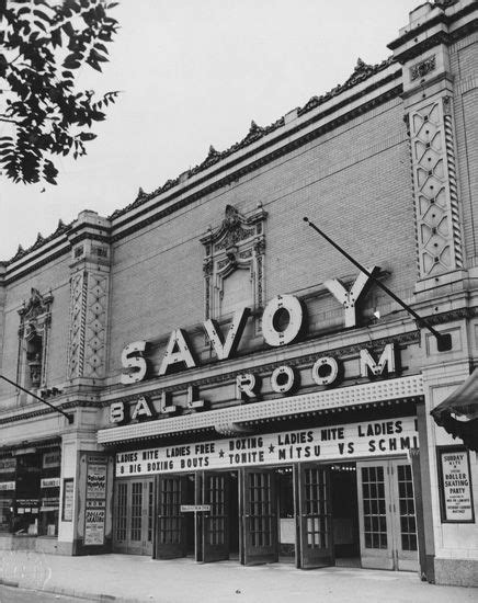 Savoy Ballroom C 1941 Built In Late 1920s And Popular Stage For