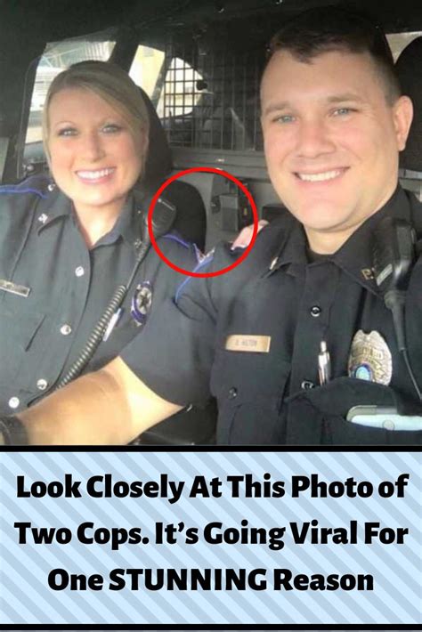 Look Closely At This Photo Of Two Cops It’s Going Viral For One Stunning Reason Viral Humor
