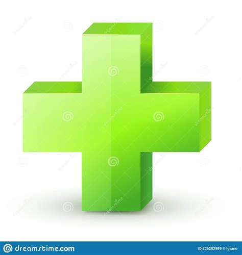 Green Plus And Cross Sign Stock Vector Illustration Of Isolated