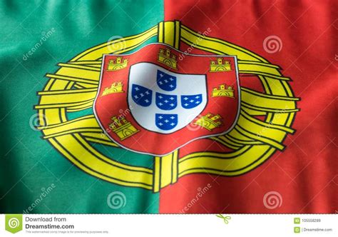 These restrictions are independent of the copyright status. Portuguese Flag Waving From A Front View Stock Image ...