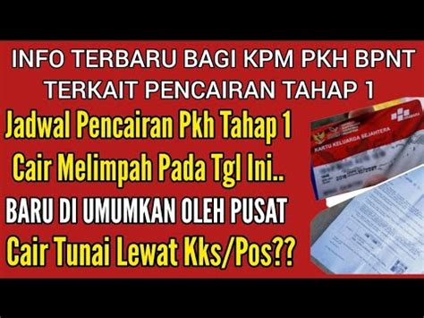 Info Terbaru Bagi Kpm Pkh Bpnt Terkait Pencairan Pkh Bpnt Tahap