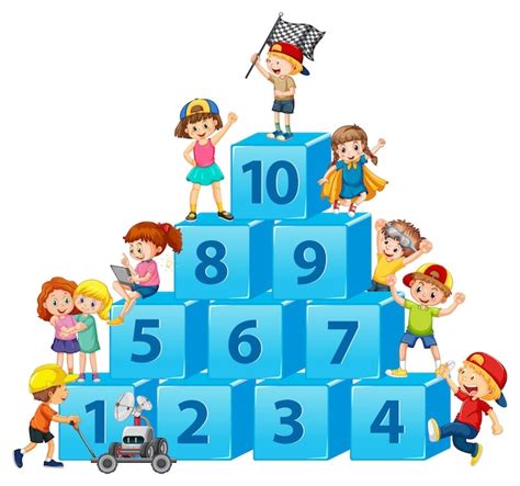 Free Vector Illustration Of A Set Of Number 1 To 10