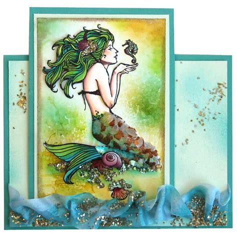 Mermaid By Jennifer Dove Stampendous Stampendous Cards Cards