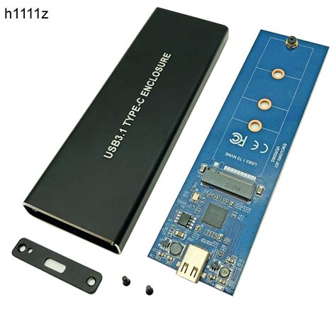 H1111Z M2 SSD Case NVME Enclosure M 2 To USB Type C 3 1 SSD Adapter