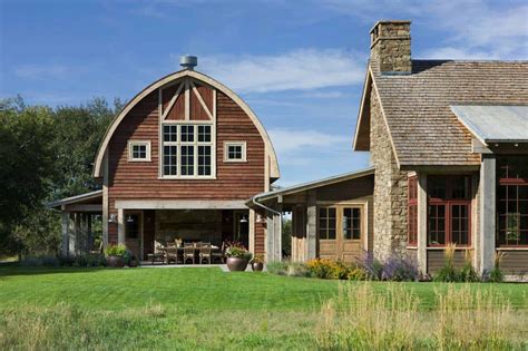 Picturesque Montana Farmhouse With An Attached Barn Barn House Plans