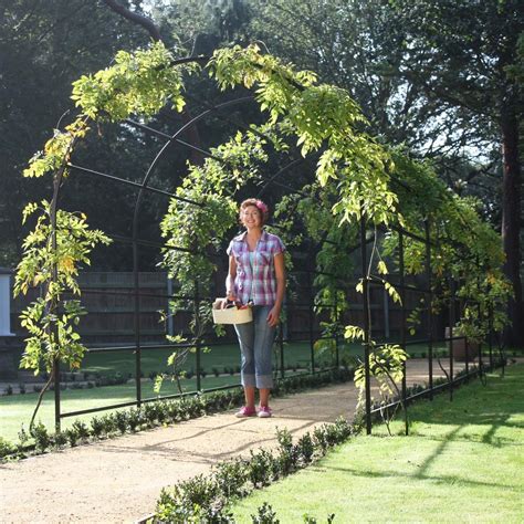 As well as protecting from pests and cold weather, these strong, plastic garden cloches utilise rainwater collection reservoirs to make sure plants still receive water. Roman Arch Garden Pergola - Harrod Horticultural (UK)