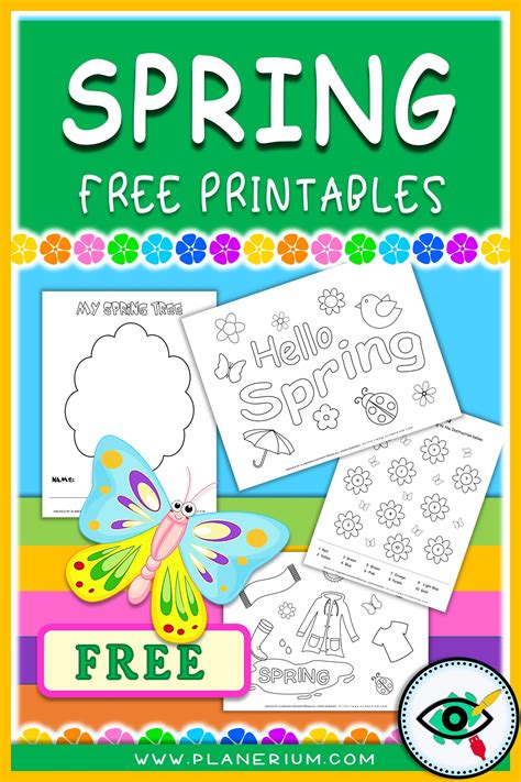 Coloring pages for kids is fun learning app, kids learn alphabets, animals, fruits, flowers, vegetables, shapes, vehicles. Spring Coloring Pages and Worksheets - FREE | Spring ...