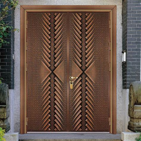 China Luxury Strong Exterior Front Cast Aluminum Villa Entrance Door