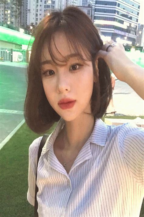 17 Showy Korean Hairstyles Short Bangs Cabello Corto Korean Short