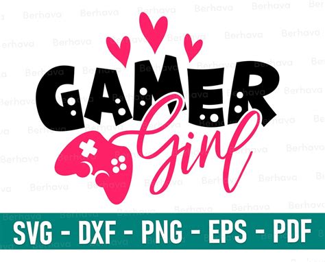 Gamer Girl Svg Gamer Girl Cricutgamer Girl Png Gamer Girl Svg Gamer