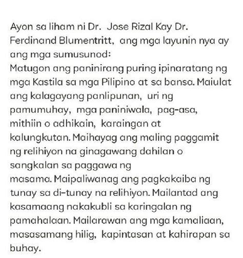 Tukuyin Ang Mga Layunin O Dahilan Ng Pag Sulat Ng Noli Me Tangere Mga