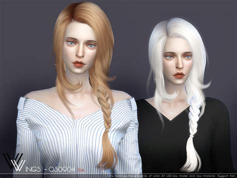 Wings Tz0104 Hair By Wingssims At Tsr Sims 4 Updates 7fb