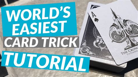 easiest card trick ever tutorial the world s easiest card trick youtube