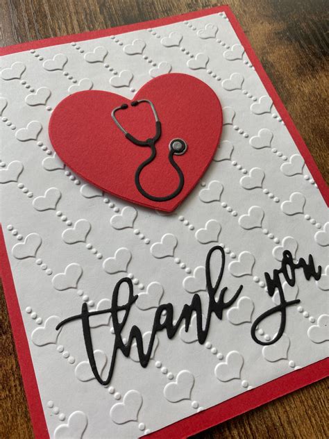 Thank You Healthcare Worker Doctor Appreciation Card For Etsy