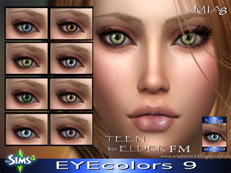 Eye Colors Mia8 The Sims 4 Sims4 Clove Share Asia Tổng Hợp Custom