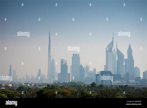 Skyline Of Dubai United Arab Emirates Stock Photo Alamy
